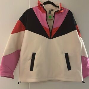 Sweaty Betty | Anthropologie Half-Zip Colorblocked Fleece Jacket Size 10